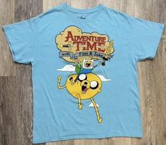 Adventure Time with Finn & Jake Shirt Size Large Cartoon Network Graphic Tee