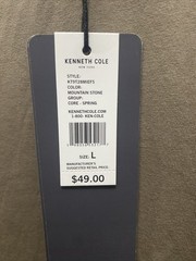Kenneth Cole Active Men’s Large Mountain Brown Short Sleeve Crew T-Shirt NWT