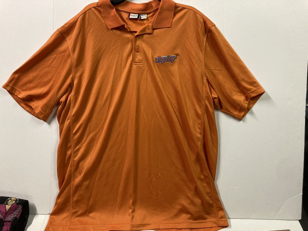 Pay Day Peanut Caramel Candy Bar Polo Button Down Shirt 3XL (Employee) Orange