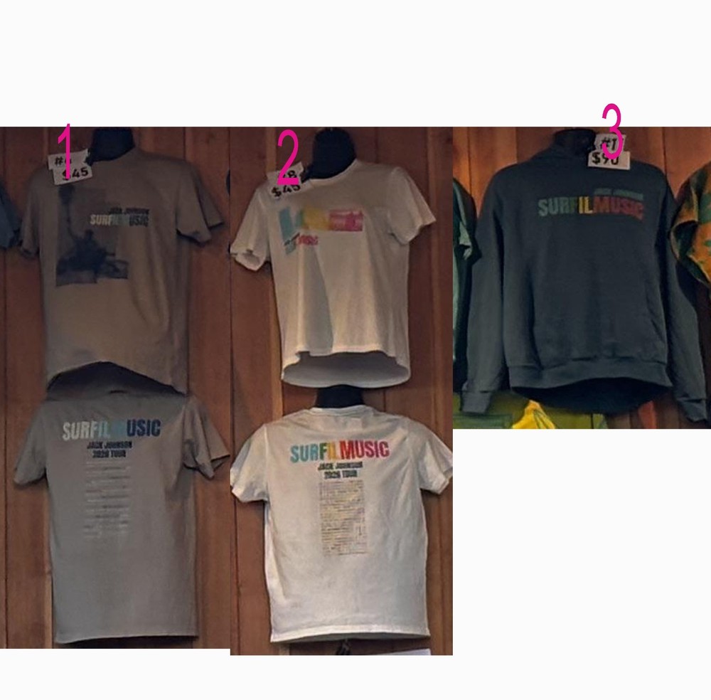 JACK JOHNSON’s SURFILMUSIC SUMMER 2026 TOUR T-Shirt reprint
