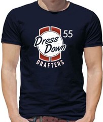 Dressdown Drafters Mens T-Shirt – Cycling – Bike – Racing – Bicycle – Biker