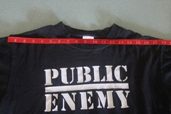 Vintage 2000s Public Enemy T Shirt size medium Black and White Logo Rap Hip Hop
