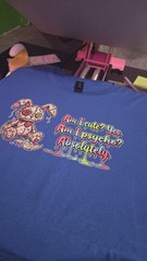 Gildan Ultra Cotton Unisex L Crew Neck Short Sleeve Funny Bear Graphic Tee