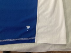 Men’s 5XL Big KingSize Island Swim Shirt Raglan Sleeve in Royal Blue & White