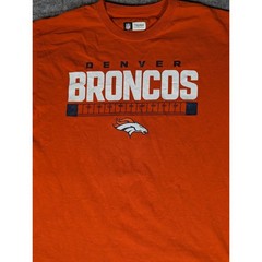 Mens Orange Denver Broncos NFL Team Apparel T Shirt Size Medium