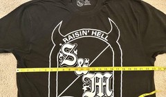 S&M American Bicycle T Shirt Size XL Raisin’ Hell Black and White Tee Bike