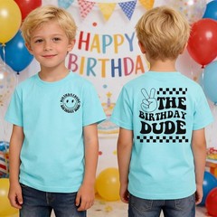 Boy Shirt Birthday Dude Tshirt 2nd 3rd 4th 5th 6th 7th 8th
