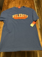 NWT Nelk Boys Men’s Large Short Sleeve T-Shirt in Blue NEW Full Send