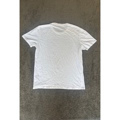 Vestige Mens White Cotton Geometric Graphic T-Shirt Made in USA Size Large
