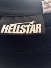 Hellstar Path to Paradise Black Graphic Logo Crew Neck Long Sleeve Tee Men L