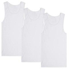 Men’s Tank Top 6 Pack 100% Cotton A-Shirt Wife Beater Undershirts Size S-4XL