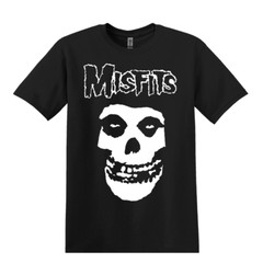The Misfits T-Shirt Crimson Ghost Fiend Skull Punk Rock Band Black T-Shirt S-3XL
