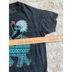 Riot Society Mens Panda Riding Elephant Graphic T-Shirt Charcoal Heather Grey S