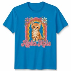 Alpha Male Cat Kitten Design Humorous Apparel for Men and Women T-Shirt