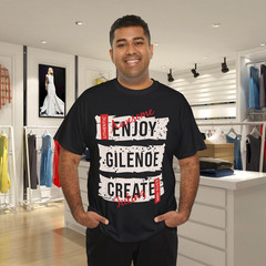 Enjoy Create Awesome Feeling Splatter T-Shirt