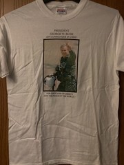 President George W. Bush – 43rd Commander In Chief -White Shirt -Adult M (38-40)