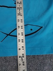 Ron Bass Shirt Mens 2XL XXL Embroidered Fish Swimming Short Sleeve Crew Neck Vtg