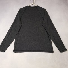 Faherty Cloud Cotton Henley Shirt Men Medium Gray Long Sleeve Cotton Modal Blend