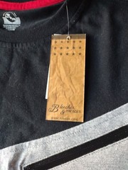 Bleecker Mercer T shirt Men M Gray Black Casual Colorblock Retro Asymmetrical