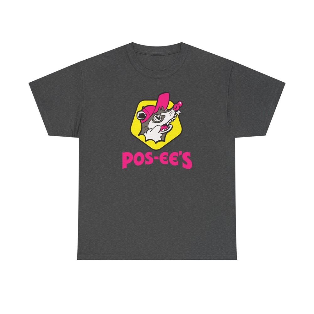 Pos-EE’s Whimsical Raccoon Graphic Tee | Cute Cartoon Shirt
