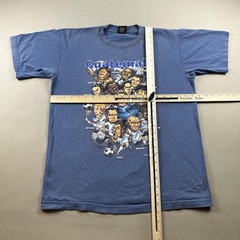 Vintage Guatemala Soccer Team T-Shirt Mens Medium Blue Cartoon Futbol FIFA 2004