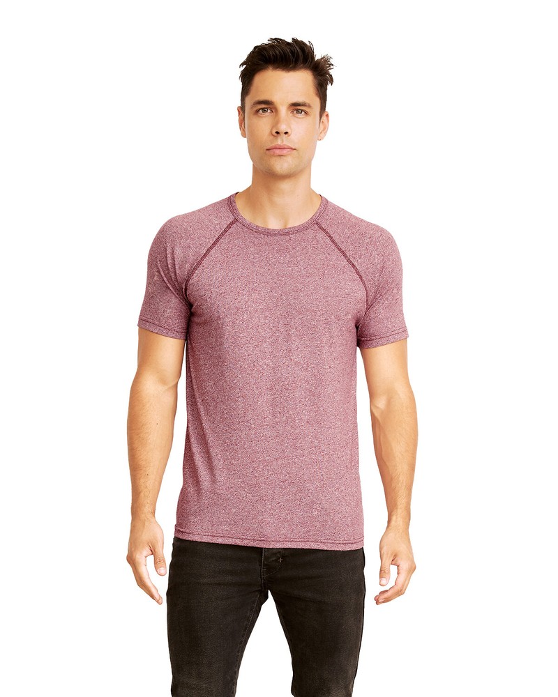 Next Level Apparel Men’s Mock Twist Short Sleeves Raglan T-Shirt 2050 S-3XL