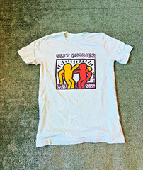 Keith Haring Best Buddies Small Light Green T Shirt Contemporary Art Tee Cool