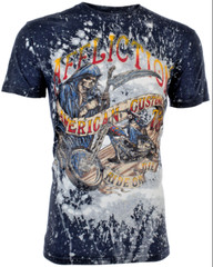 AFFLICTION American Customs RIDE OR DIE Short Sleeve Slim Fit T-shirt NWT