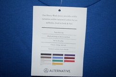 Alternative tear away label Size M Royal Blue Outsider tee Short Sleeve Shirt