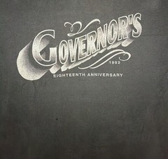 Vintage 1992 Governor’s Eighteenth Anniversary Hanes Fifty-Fifty