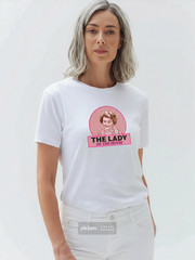 MEN WOMEN TEE TSHIRT SUBLIMATION 100% POLYESTER BUCKET LADY OF THE HOUSE