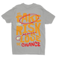 Custom T-Shirt Take The Risk, Dtf Print On Next Level T-Shirt unisex Soft Cotton