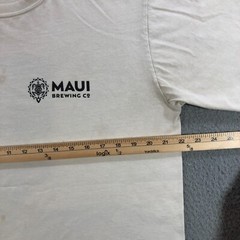 crazy shirt maui brewing T shirt mens L cream tan coconut dye