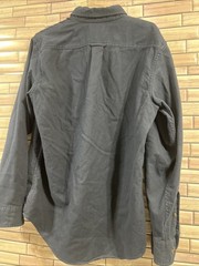 Lands End Mens M shirt Traditional Fit Long sleeve Button Up Navy Blue cotton