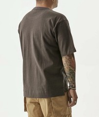 Men’s 100% Cotton Bronson Non Stock Mfg. Co Classic Pocket T-Shirt Dark Gray L