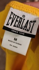 Everlast Yellow Sleeveless Muscle T-Shirt Size M Vintage Boxing Gym Tank Top