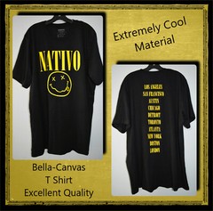 Bella-Canvas T Shirt ( Smiley Face ) 100% High Quality Cotton W/ Free Shipping !