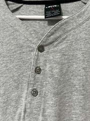Oakley Henley Top Men Size XL Grey Long Sleeve Pull On