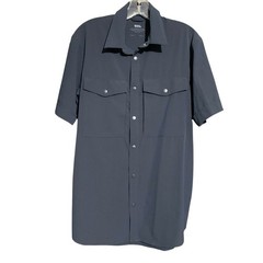 Fjallraven Abisko Trekking Short Sleeve Men’s Shirt Blue Size Medium