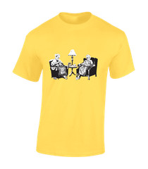PUNK GRANNY BANKSY MENS T SHIRT MUSIC CLASSIC 80’S 90S RETRO DJ FUNNY TOP