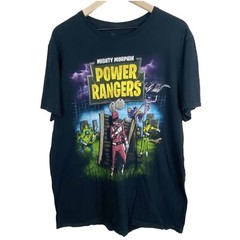 Power Rangers Shirt Womens XL Black Saban’s Mighty Morphin Retro Crewneck Tee