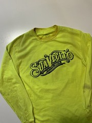 Lot Of 2 Suavecito Pomade Hair Styling Graphic L/S Orange Neon T-Shirts Sz. M