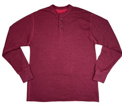 L.L.Bean Mens Two-Layer River Driver’s Henley Shirt L Wool Blend Base Layer Hike