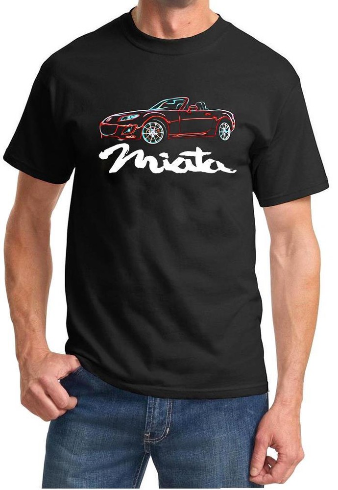 2009-14 Mazda Miata Sports Car Neon Design Tshirt NEW FREE SHIP