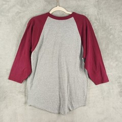 AUGUSTA Women Raglan T-shirt MEDIUM Two Tone Cotton Blend Knit Casual