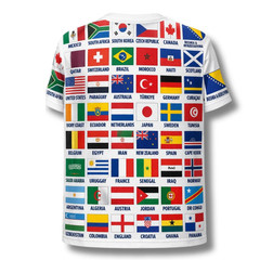 World Cup 2026 Flags Shirt 3D Soccer Fan Tee International Teams T-Shirt