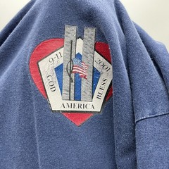 God Bless America Windjammer Unite! 9-11 NYC Twin Towers WTC Shirt 2XL CHARITY