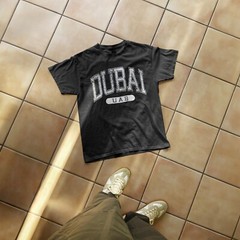 Dubai UAE Classic Varsity Style T-Shirt Tourist Destination Tee