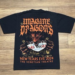 Imagine Dragons 2024 The Venetian Exclusive Official Tour Merch T Shirt Adult S