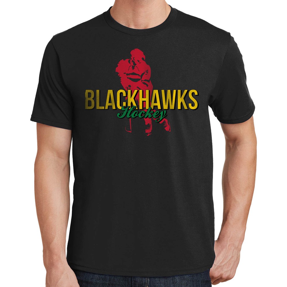 Blackhawk Hockey T-Shirt Chicago Sports 2242
